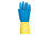 Рукавички господарські латексні жовто-блакитні р. L