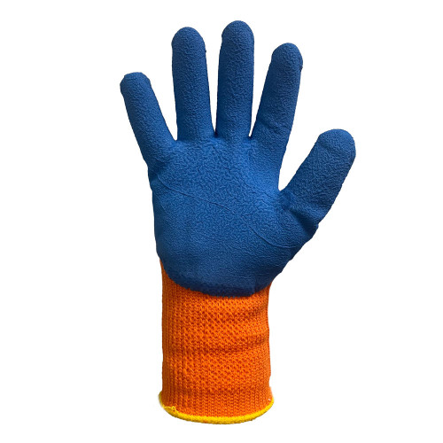 Перчатка пена теплая синяя не полный облив 