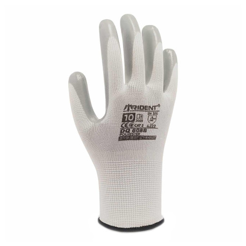 Рабочие перчатки Trident полиэстеровые с нитриловым покрытием р.9