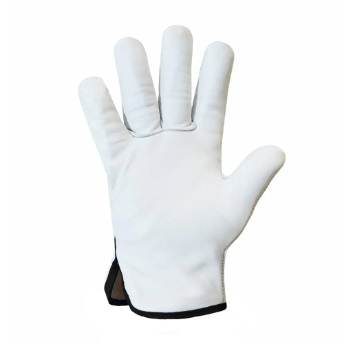 Робочі рукавички теплі шкіряні на флісі Trident