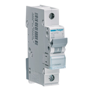 Автоматический выключатель 10A Hager C 1p