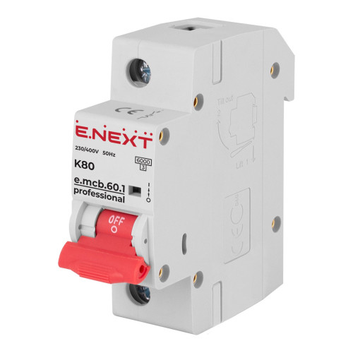 Модульный автоматический выключатель e.mcb.pro.60.1.K 80 p0430002