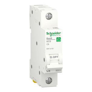 Автоматичний вимикач 6A Schneider Electric RESI9 C1р