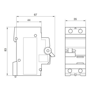 Автоматичний вимикач 10A Hager C2р