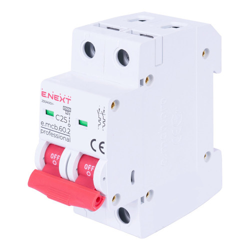 Модульный автоматический выключатель e.mcb.pro.60.2.C 25 P042019