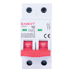 Модульный автоматический выключатель e.mcb.pro.60.2.C 63 P042023