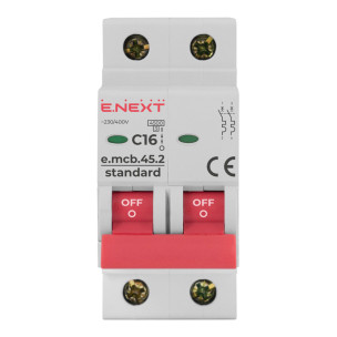 Модульный автоматический выключатель e.mcb.stand.45.2.C16 S002017