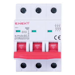 Модульний автоматичний вимикач e.mcb.pro.60.3.B 10 p041025