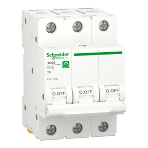 Автоматичний вимикач 6A Schneider Electric RESI9 C3р