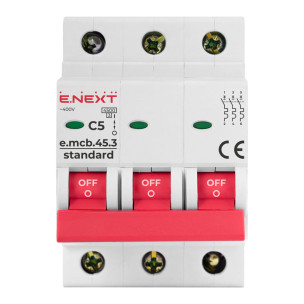 Модульний автоматичний вимикач e.mcb.stand.45.3.C5 s002028