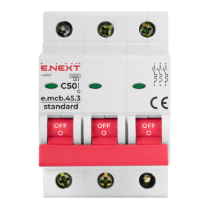 Модульний автоматичний вимикач e.mcb.stand.45.3.C50 S002036