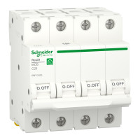 Автоматичний вимикач 25A Schneider Electric RESI9 C4р