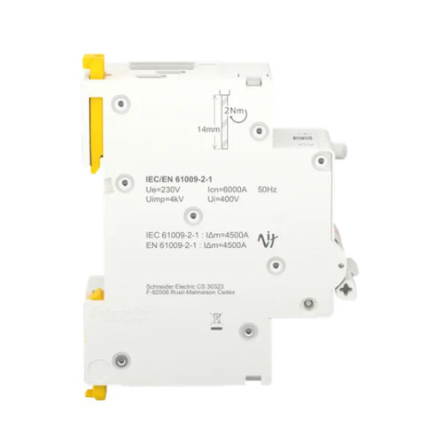 Вимикач диференціального струму 25A Schneider RESI9 1P+N 30мA C тип АC