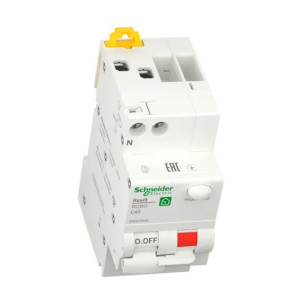 Вимикач диференціального струму 40A Schneider RESI9 1P+N 30мA C тип АC