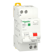 Вимикач диференціального струму 16A Schneider RESI9 1P+N 10мA C тип А