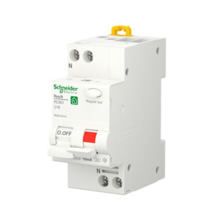 Вимикач диференціального струму 16A Schneider RESI9 1P+N 10мA C тип А