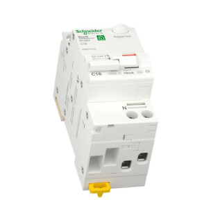 Вимикач диференціального струму 16A Schneider RESI9 1P+N 10мA C тип А