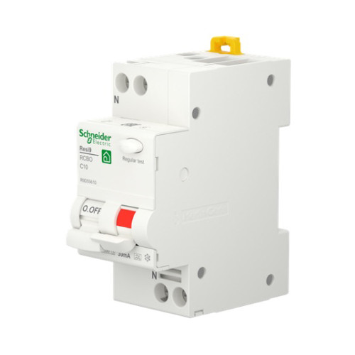 Вимикач диференціального струму 10A Schneider RESI9 1P+N 30мA C тип А