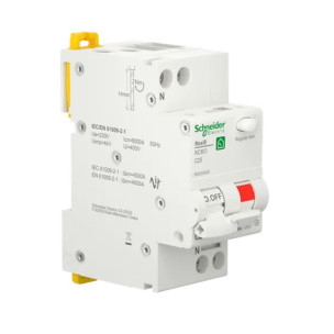 Вимикач диференціального струму 25A Schneider RESI9 1P+N 30мA C тип А
