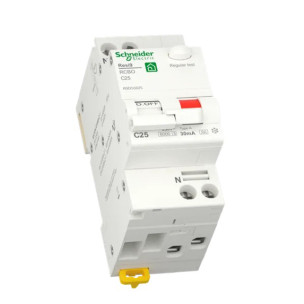 Вимикач диференціального струму 25A Schneider RESI9 1P+N 30мA C тип А