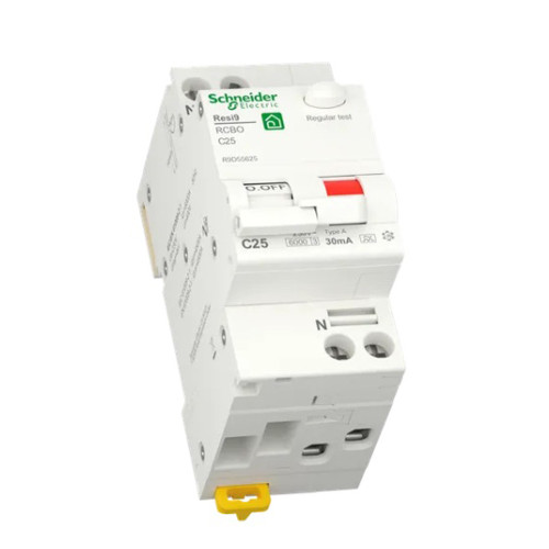 Вимикач диференціального струму 25A Schneider RESI9 1P+N 30мA C тип А