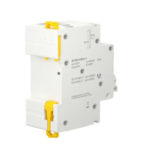 Вимикач диференціального струму 32A Schneider RESI9 1P+N 30мA C тип АC