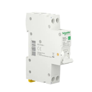 Выключатель дифференциального тока компактный 16A Schneider RESI9 1P+N 30мA C тип АC