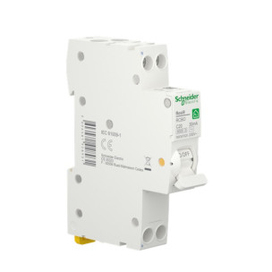 Выключатель дифференциального тока компактный 20A Schneider RESI9 1P+N 30мA C тип АC