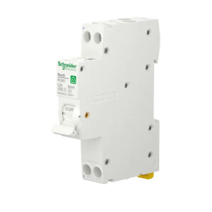 Выключатель дифференциального тока компактный 20A Schneider RESI9 1P+N 30мA C тип А