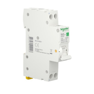 Выключатель дифференциального тока компактный 25A Schneider RESI9 1P+N 30мA C тип А