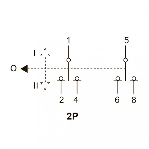 Перемикач 3-х позиційний Schneider Electric iSSW Acti9 2P 40A A9SCO240