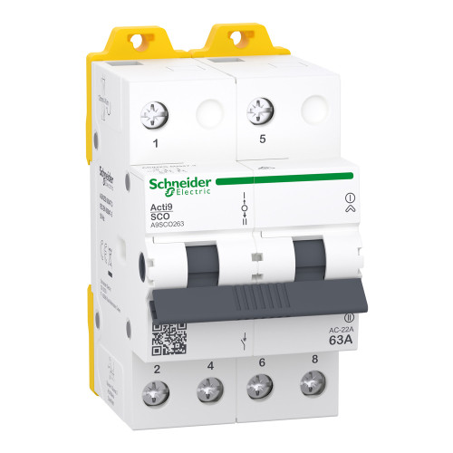 Перемикач 3-х позиційний Schneider Electric iSSW Acti9 2P 63A A9SCO263