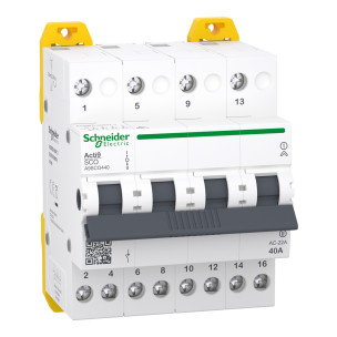 Перемикач 3-х позиційний Schneider Electric iSSW Acti9 4P 40A A9SCO440