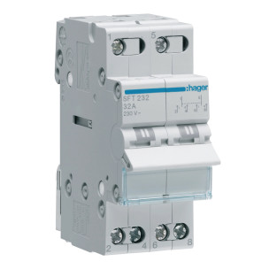 Перемикач 3-х позиційний Hager вихід зверху 2P 32A SFT232