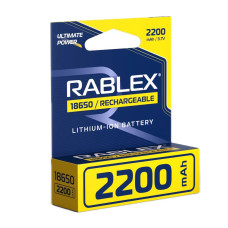 Акумулятор Rablex 18650 Li-ion 3.7V 2200mAh 1xBL