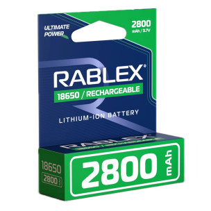 Акумулятор Rablex 18650 Li-ion 3.7V 2800mAh 1xBL