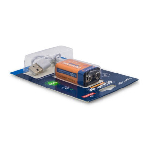 Аккумулятор Quantum USB Li-ion 6F22 крона 400 mAh 