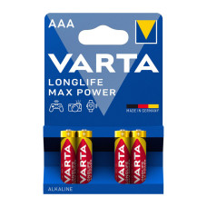 Батарейка VARTA LONGLIFE MAX POWER лужна AAA LR03 4xBL ALKALINE