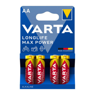 Батарейка VARTA LONGLIFE MAX POWER щелочная AA LR6 4xBL ALKALINE Батарейка VARTA LONGLIFE MAX POWER щелочная AA LR6 4xBL ALKALINE