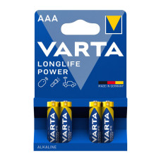 Батарейка VARTA LONGLIFE POWER лужна AAA LR03 4xBL ALKALINE