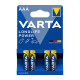 Батарейка VARTA LONGLIFE POWER лужна AAA LR03 4xBL ALKALINE