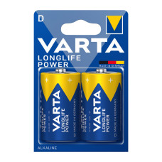 Батарейка VARTA LONGLIFE POWER лужна D LR20 2xBL ALKALINE