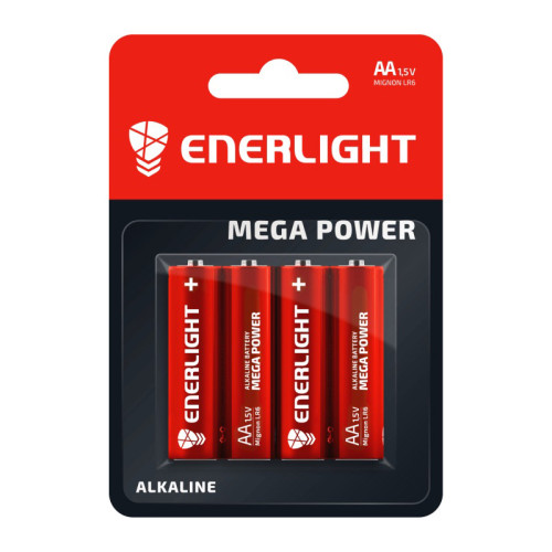 Батарейка Enerlight щелочная AA LR6 4xBL ALKALINE