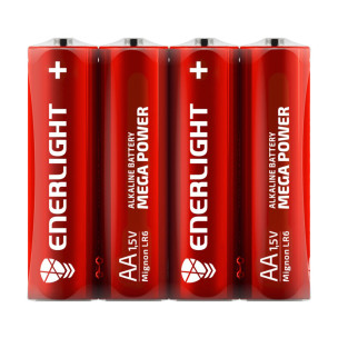 Батарейка Enerlight щелочная AA LR6 4xFOL ALKALINE Батарейка Enerlight щелочная AA LR6 4xFOL ALKALINE