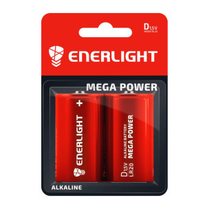 Батарейка ENERLIGHT лужна D LR20 2xBL ALKALINE Батарейка ENERLIGHT лужна D LR20 2xBL ALKALINE