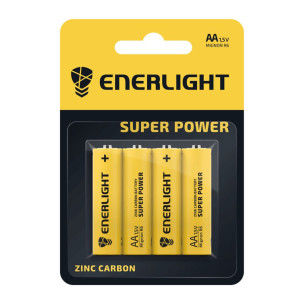 Батарейка Enerlight пальчик солевая AA R6 4xBL Батарейка Enerlight пальчик солевая AA R6 4xBL