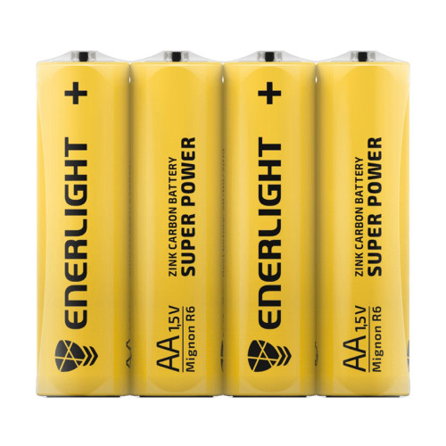 Батарейка Enerlight пальчик сольовий AA R6 4xFOL