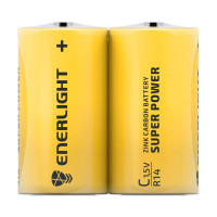 Батарейка Enerlight солевая C R14 2xFOL
