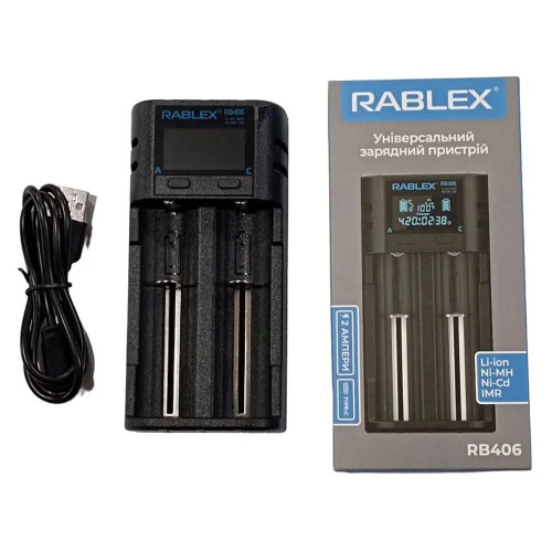 Зарядний пристрій універсальний Rablex 406/2 LSD дисплей