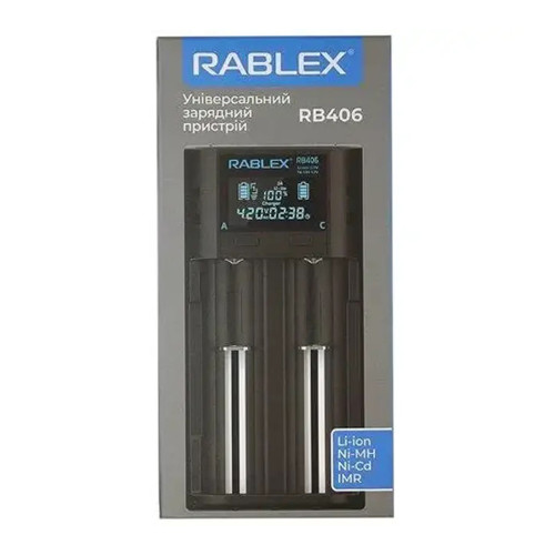 Зарядний пристрій універсальний Rablex 406/2 LSD дисплей